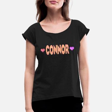 Connor connor - T-skjorte med rulleermer for kvinner