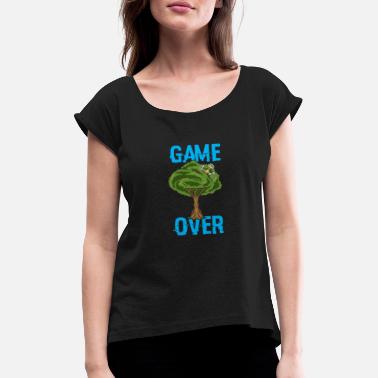 Game Over - Drone - Build Crash Repeat - Women&#39;s Rolled Sleeve T-Shirt