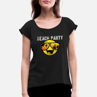 Beachparty SmileyWorld &#39;Beachparty&#39; Enfants Tee Shirt - T-shirt à manches retroussées Femme
