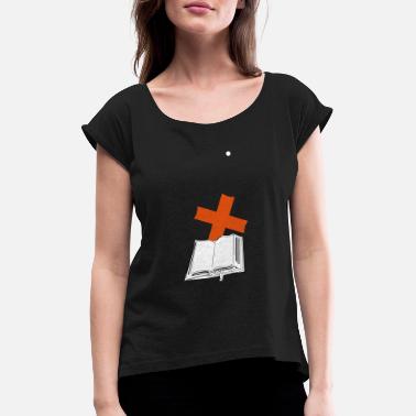 Tilby Overfart Kors 6 - T-skjorte med rulleermer for kvinner