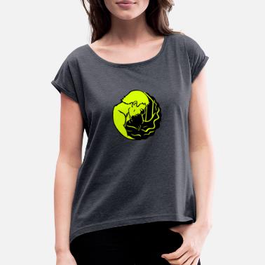 Yin Yang yin yang / Yin-Yang - Frauen T-Shirt mit gerollten Ärmeln