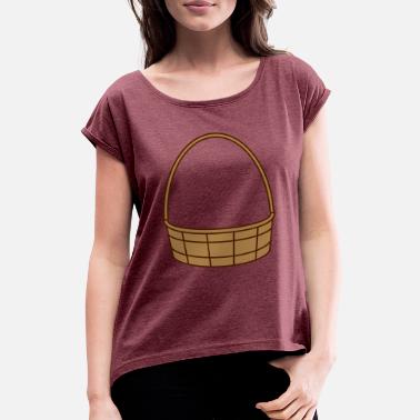Basket Maker fill basket basket easter basket gifts - Women&#39;s Rolled Sleeve T-Shirt