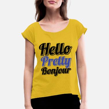 Heilig HEIL PERTTY HEIL - T-skjorte med rulleermer for kvinner