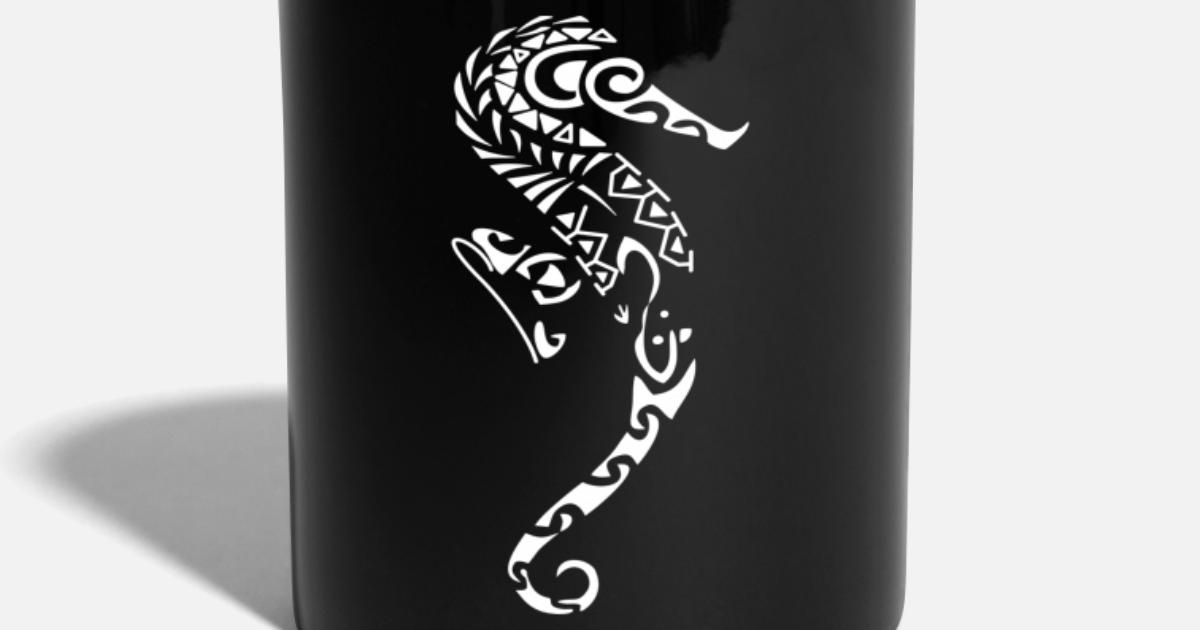 Maori Tattoo Seahorse Patience white' Mug | Spreadshirt