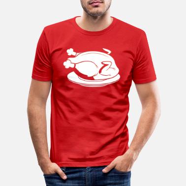 Rôti poulet roti - T-shirt moulant Homme