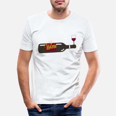 Vinfest vinfest - Slim fit T-skjorte for menn