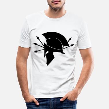 Spartanerne Spartanernes design - Slim fit T-skjorte for menn
