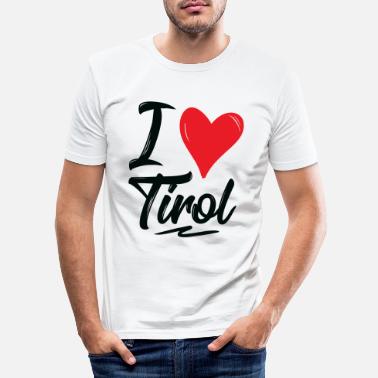 J’aime Le Tyrol J’aime le cœur du tyrol - T-shirt moulant Homme