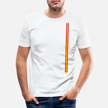 Stil Spanien Stil Streifen - Männer Slim Fit T-Shirt