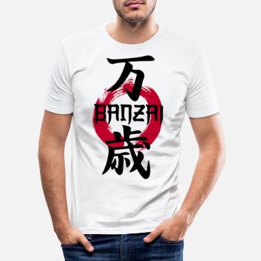 Zen Banzai Kanji - Men&#39;s Slim Fit T-Shirt