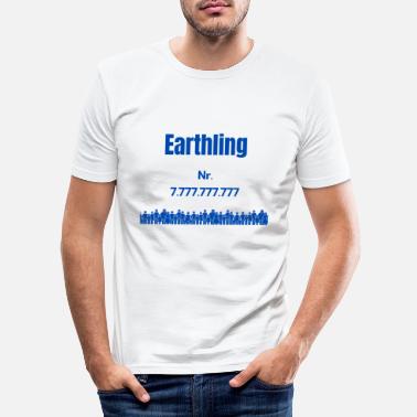 Maaninen Maan maaninen - Miesten slim fit t-paita