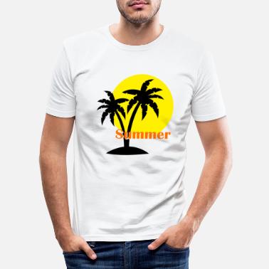 Saaren Poika Kesän saaren auringonpaiste - Miesten slim fit t-paita