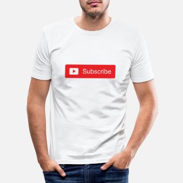 Abonner Abonner Abonner Abonnentmediegave - Slim fit T-skjorte for menn