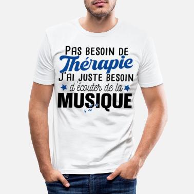 Shouter Musique Chanson Mélodie Humour Cadeau Citations - T-shirt moulant Homme