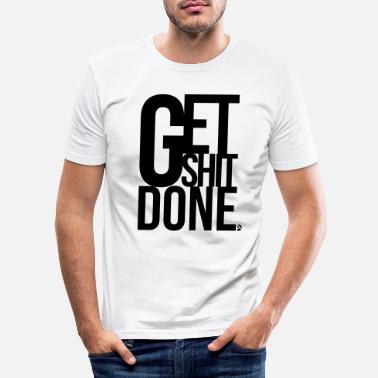 Typografie AD GetShitDone - Männer Slim Fit T-Shirt