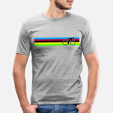 Regenbogen Trikot Weltmeister Radsport Cycling - Männer Slim Fit T-Shirt