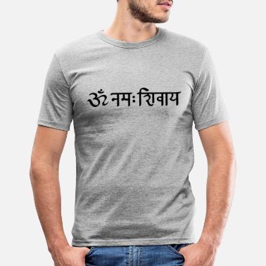 Schutz OM Namah Shivaya - Shiva Schutz - Mantra om Yoga - Männer Slim Fit T-Shirt