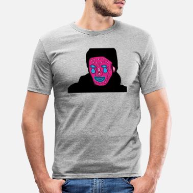 Grime Kasvot, jotka on suunniteltu grime-tyyliin - Miesten slim fit t-paita