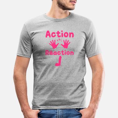 Reaktion Aktion-Reaktion - Männer Slim Fit T-Shirt