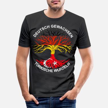 Türkisch Deutsch Türkisch Deutsch Türke stolz Geschenk - Männer Slim Fit T-Shirt