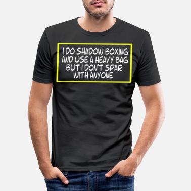 Implexity Taistelijan sparraus Tshirt Design Shadow nyrkkeily - Miesten slim fit t-paita
