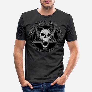 Femstjernede Baphomet Pentagram Nietzsche - Slim fit T-shirt mænd
