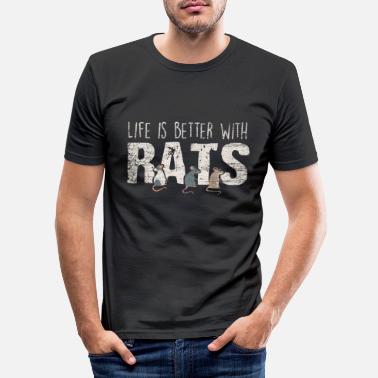 Ratte Ratte - Männer Slim Fit T-Shirt