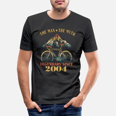 Sykler Sykkel 2004 sykling racersykkel syklists bursdag - Slim fit T-skjorte for menn
