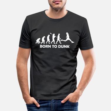 Basketball Basketbal evolutie - Mannen slim fit T-shirt