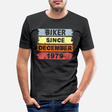 Mountainbiker Biker since Dezember 1979 - Geburtstag - Männer Slim Fit T-Shirt