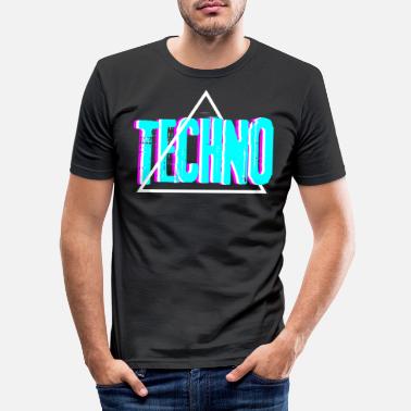 Rave Techno musikkhus rave festival klær - Slim fit T-skjorte for menn