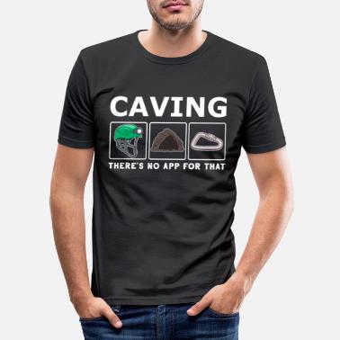 Jaskinia Jaskinia Speleologia Sport Turystyka Prezent - Obcisła koszulka męska