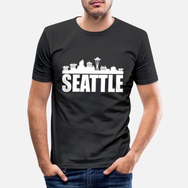 Seattle Seattle - Slim fit T-skjorte for menn