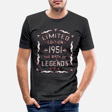 1951 Geboren in 1951 Vintage Legende 1951 - Männer Slim Fit T-Shirt