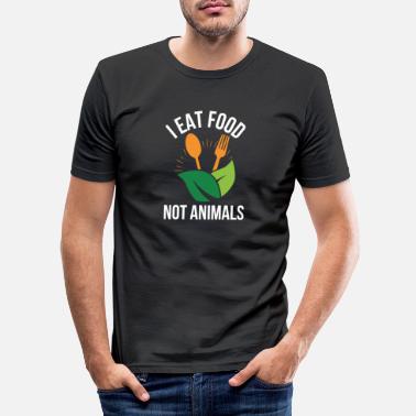 Sans Viande Cadeau végétalien sans viande et sans viande - T-shirt moulant Homme