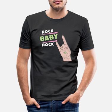 Rock The Vote Rock baby - Slim fit T-skjorte for menn