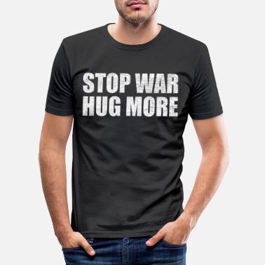 Rauhanliike Ilmoita rauhanliikkeestä - Miesten slim fit t-paita