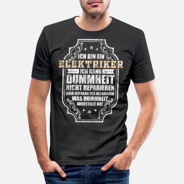 Spannung Elektriker Strom Spannung - Männer Slim Fit T-Shirt
