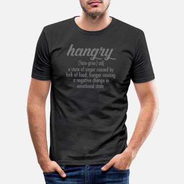 Definition Hangry Definition - Slim fit T-skjorte for menn