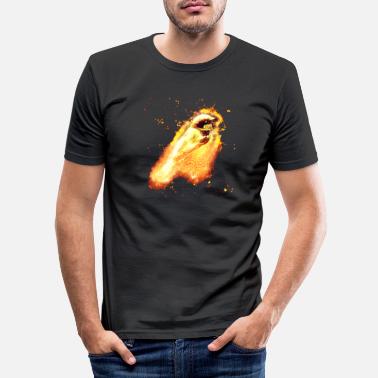 Sperling Tier Sperling brennend - Männer Slim Fit T-Shirt
