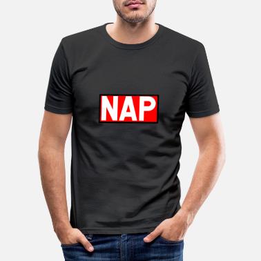 Nap NAP - Slim fit T-skjorte for menn