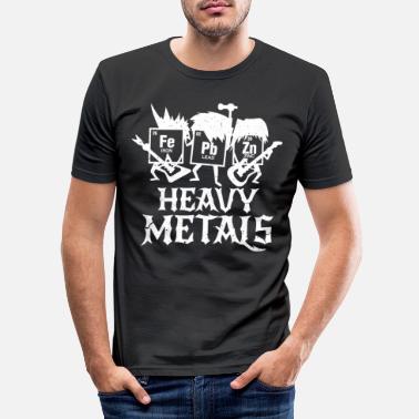 Heavy Chimie métal lourd science fer cadeau - T-shirt moulant Homme
