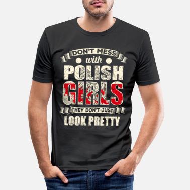 Polska Polska Polska Girls - Obcisła koszulka męska