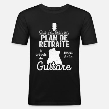 Cadeau Pour L'Homme Retraité Guitariste Retro Guitare T-Shirt 
