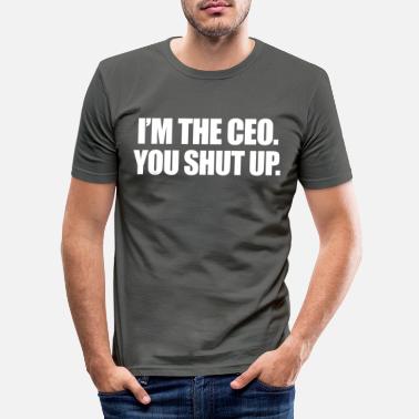 Ceo i CEO - Slim fit T-skjorte for menn