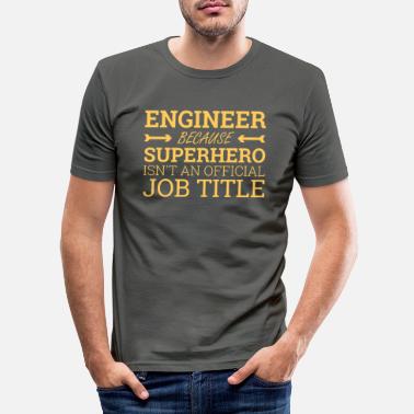 Superhero Engineer Superhero | Engineer - Men&#39;s Slim Fit T-Shirt