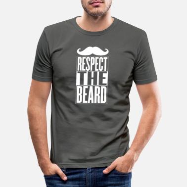 Jak Pan Szanuj brodę koniecznością dla wszystkich mężczyzn - Obcisła koszulka męska