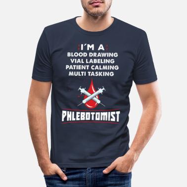 Arterie Phlebotomist Labor Venen Arterie - Männer Slim Fit T-Shirt