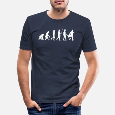 Voetbal Voetbal evolutie - Mannen slim fit T-shirt