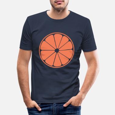 Hedelmäinen hedelmäinen hedelmäinen oranssi hedelmä virkistävä - Miesten slim fit t-paita